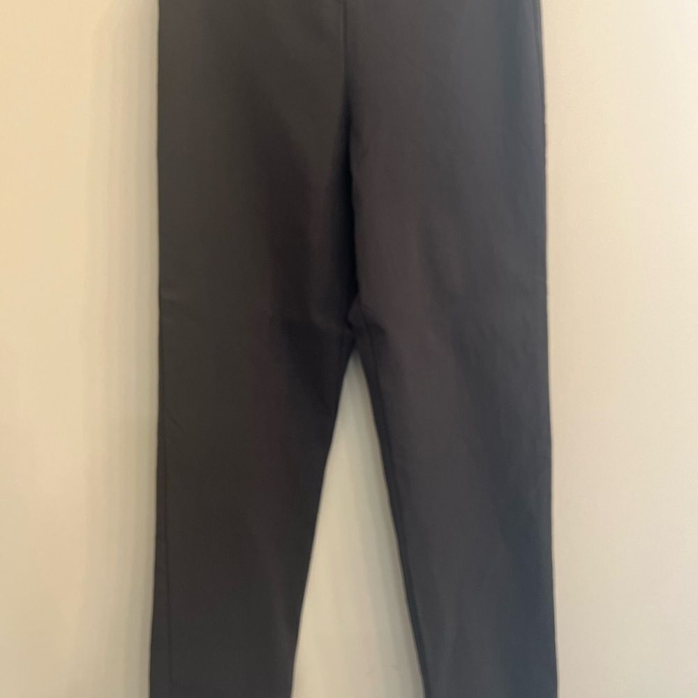 TINA STEPHENS Black Slim-Fit Chinos with Tapered Silhouette